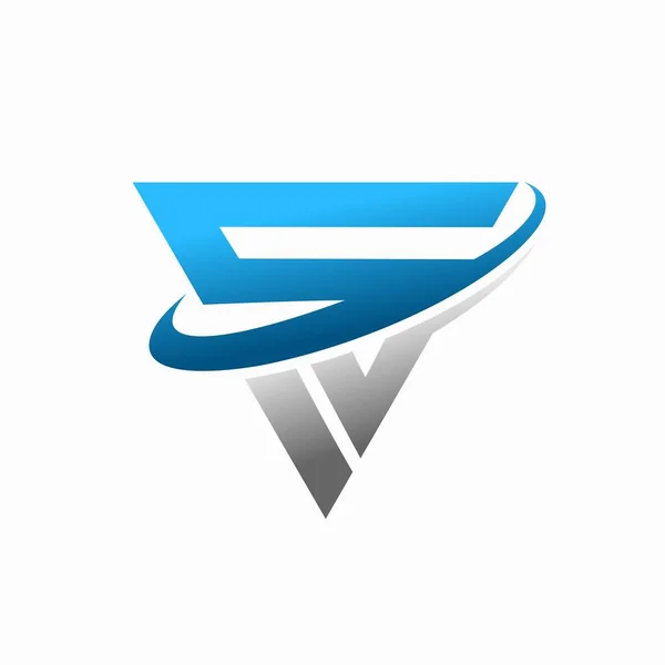 Carta Saturno Logotipo Triângulo —  Vetores de Stock