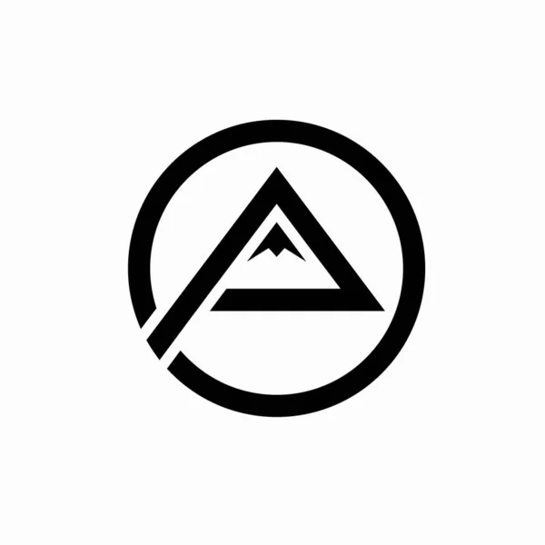 Logo Vrchol Písmene — Stockový vektor