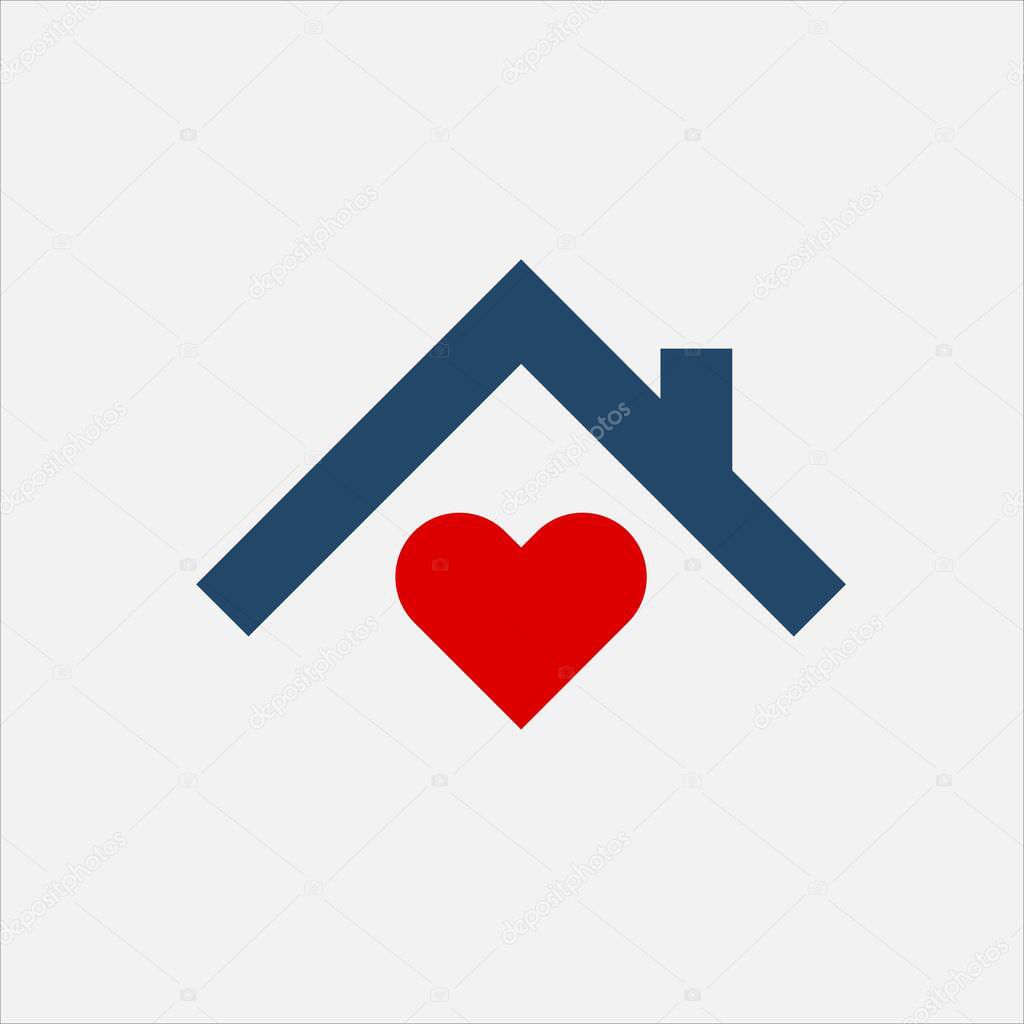 Love Home vector logo
