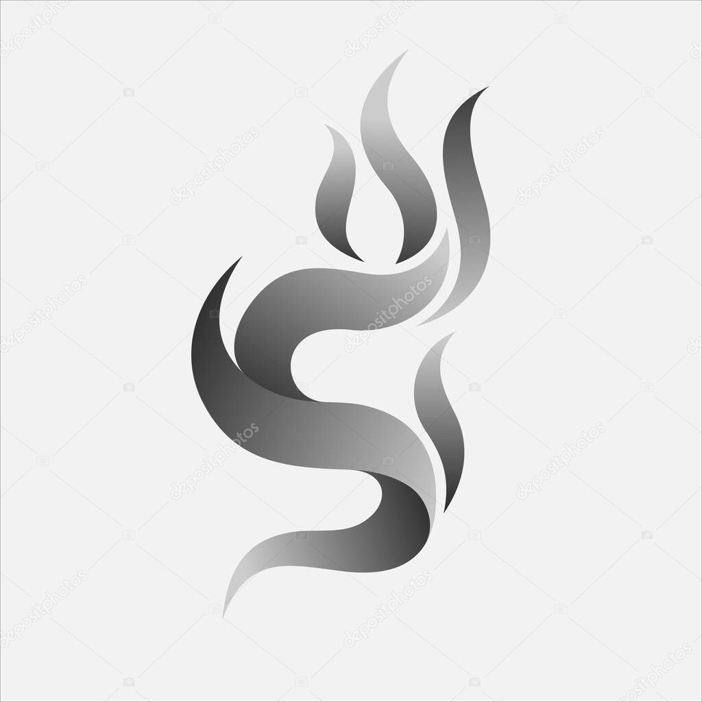 Letter S Smoke Logo