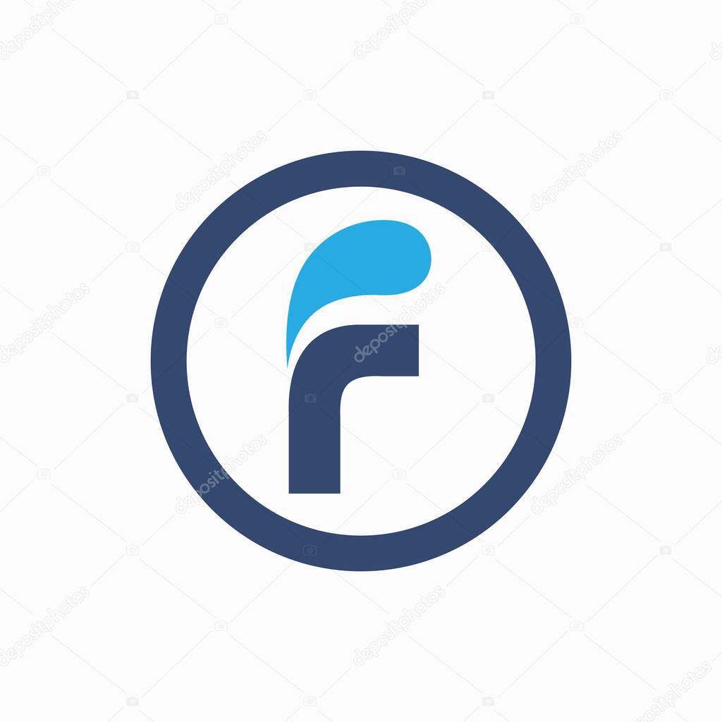 Letter F Foam logo template