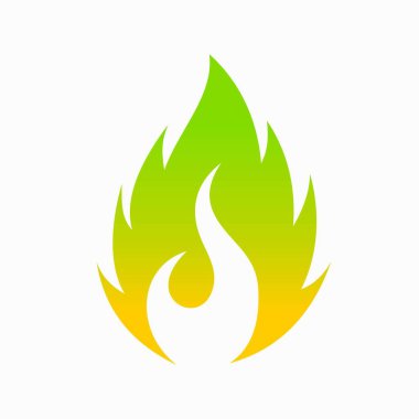 ateş yaprağı alev logosu tasarımı