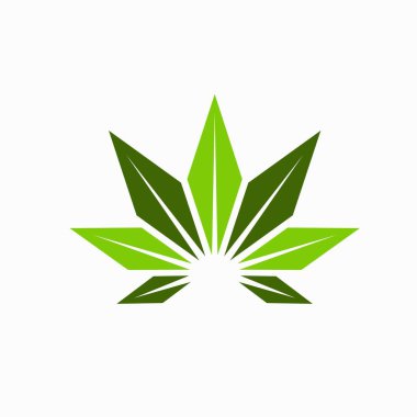 Kenevir yaprağı logosu geometrik kavramı