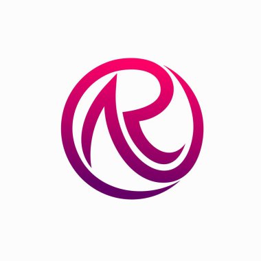 A harfi ve R harfi soyut formlar