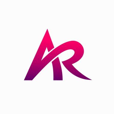 A harfi ve R harfi soyut formlar