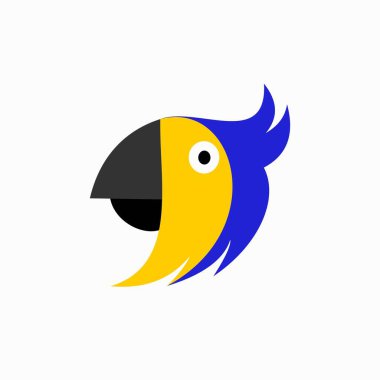 Papağan kuş severler logosu tasarımı