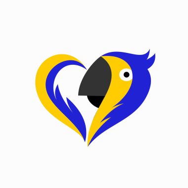 Papağan kuş severler logosu