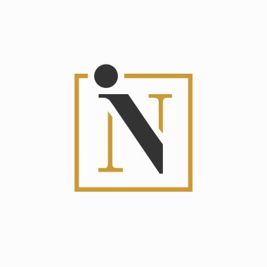 I harfini oluşturan N harfi logosu.