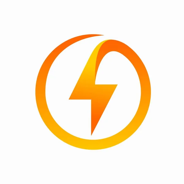Electric Voltage Icon Logo — Stock Vector