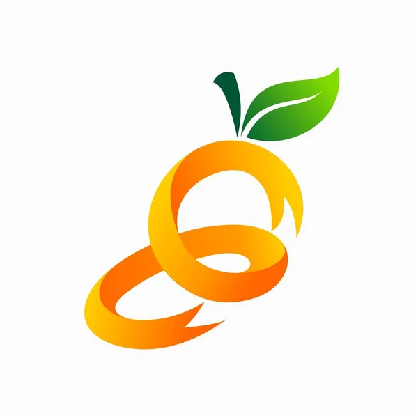 Wstążki Formowane Owoce Mango — Wektor stockowy