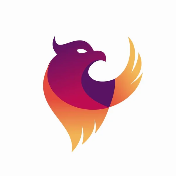 Логотип Птицы Цветом — стоковый вектор