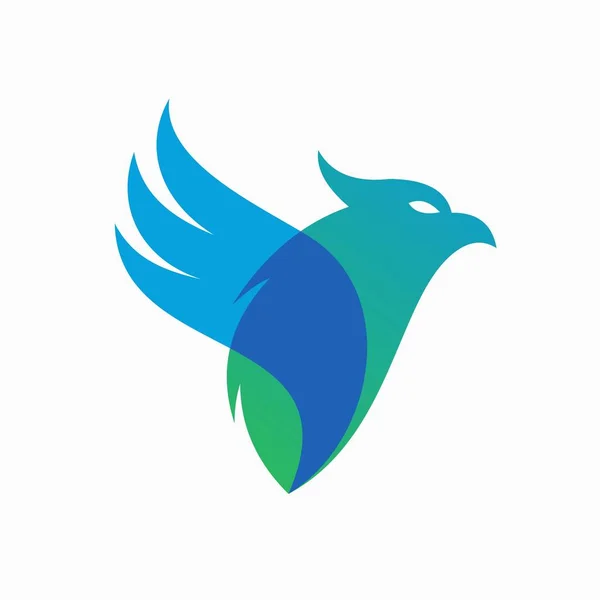 透明色の鳥のロゴ — ストックベクタ