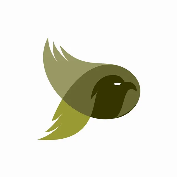 Логотип Птицы Прозрачным Цветом — стоковый вектор