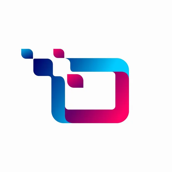 Letter Logo Ontwerp Technologie Logo Ontwerp — Stockvector