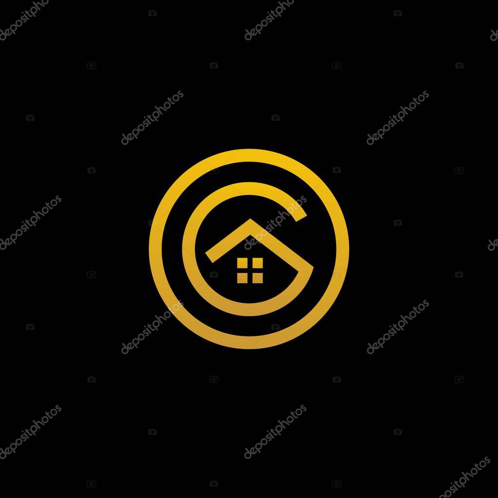 Home logo that formed letter R and the letter O