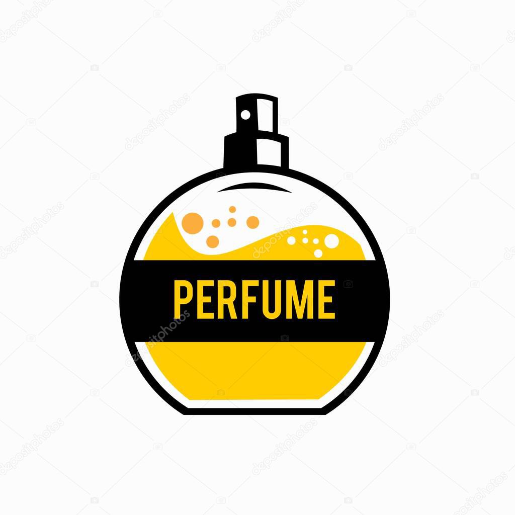 Perfume vector logo, bottle logo design