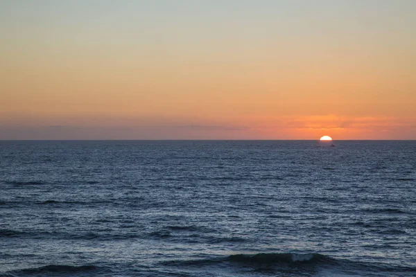 Solnedgång San Diego Kalifornien Usa Ocean Solnedgång Kustnära Utsikt Landskap — Stockfoto