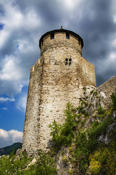 Fästning Golubac Serbialandscape Gamla Fortet Golubac Europa Serbien — Stockfoto