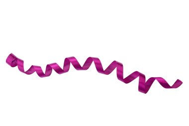 Eğrileri bir sürü parlak pembe izole sain şerit, spiral şerit