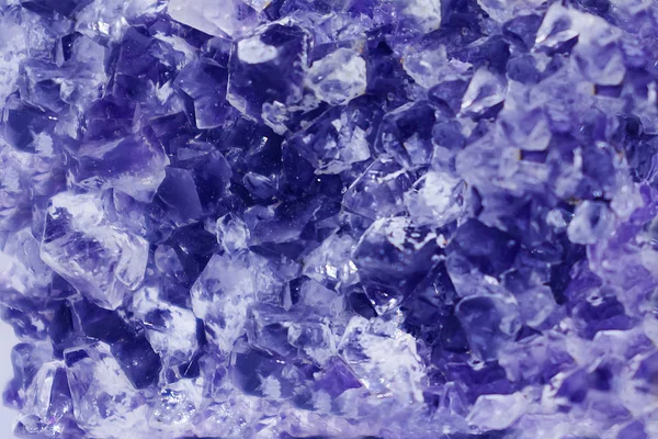 Mineralden Yapılmış Bir Arka Plan Leylak Ametist Kristal Yüzey Yakın — Stok fotoğraf