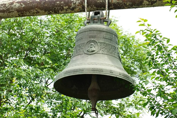 The old church bell. Antique bell.