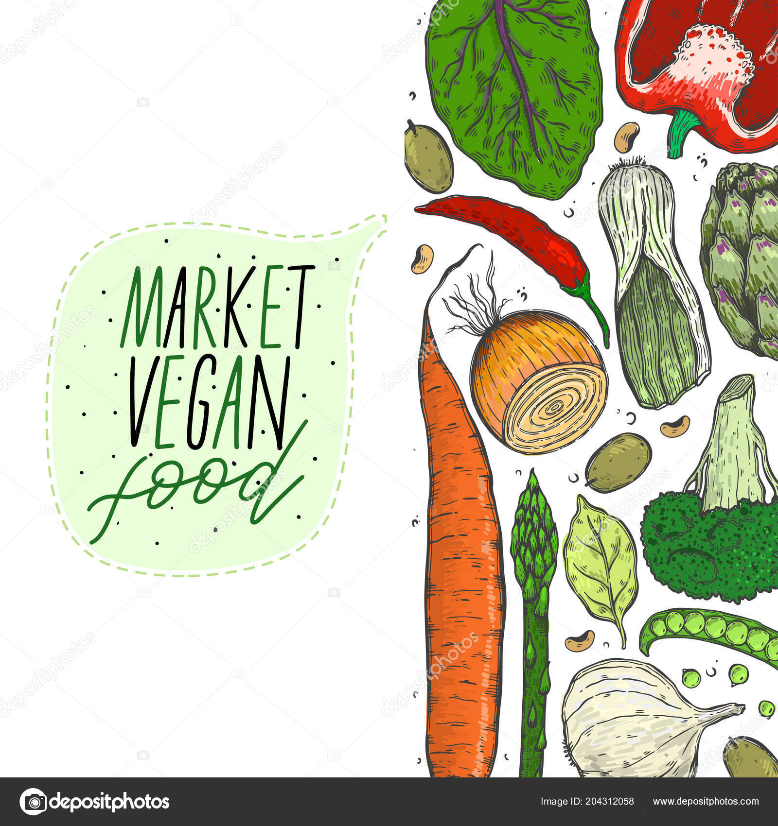 Vegetable Market Drawing Stock Photos and Images - 123RF