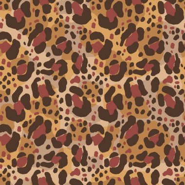 Vektör çizim seamless modeli çiçek hayvan kürk yazdırma arka plan. El çekilmiş tarzı, doku duvar kağıdı, moda kumaş, tekstil. Soyut cilt pelage. Fırça boyama.