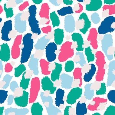 Dikişsiz soyut desen sanat. Doku fırça darbeleri baskı için geçiş boyalı el ile. Rustik doku arka plan. Modern grafik. Vektör çizim.