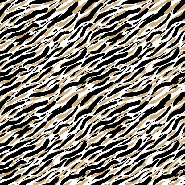 Бесшовный Абстрактный Рисунок Текстура Мазками Кисти Печати Животный Мех Текстуры — стоковый вектор