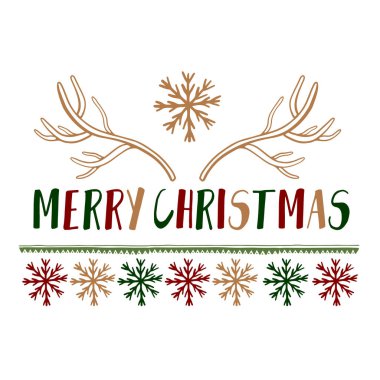 Noel hediye kartları Posters.Typography dekorasyon tatil. Şablon için tebrik Scrapbooking, tebrikler, davetiyeler, çıkartmalar, Planners.Vector illüstrasyon