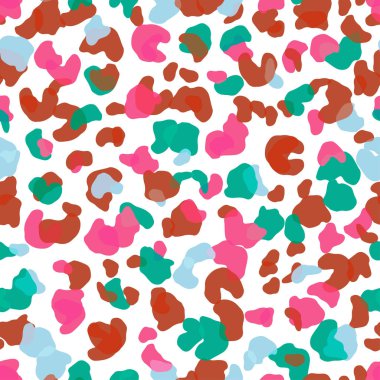 Dikişsiz soyut desen sanat. Doku fırça darbeleri baskı için geçiş boyalı el ile. Hayvan kürk doku arka plan. Modern grafik. Vektör çizim.