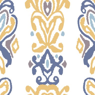 Desen sorunsuz folklor süsleme. Kabile etnik vektör doku. Çizgili fırça Aztek tarzı. Şekil kabile nakış. Hint, İskandinav, çingene, Meksika, halk desen.