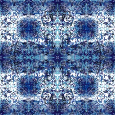 Suluboya mandala Tekstil seamless modeli, seramik ve tasarım için. Oryantal vintage yuvarlak motif. Renkli resim kaleydoskop. El soyut resim, baskı, arka plan çekilmiş. Asya kültür.