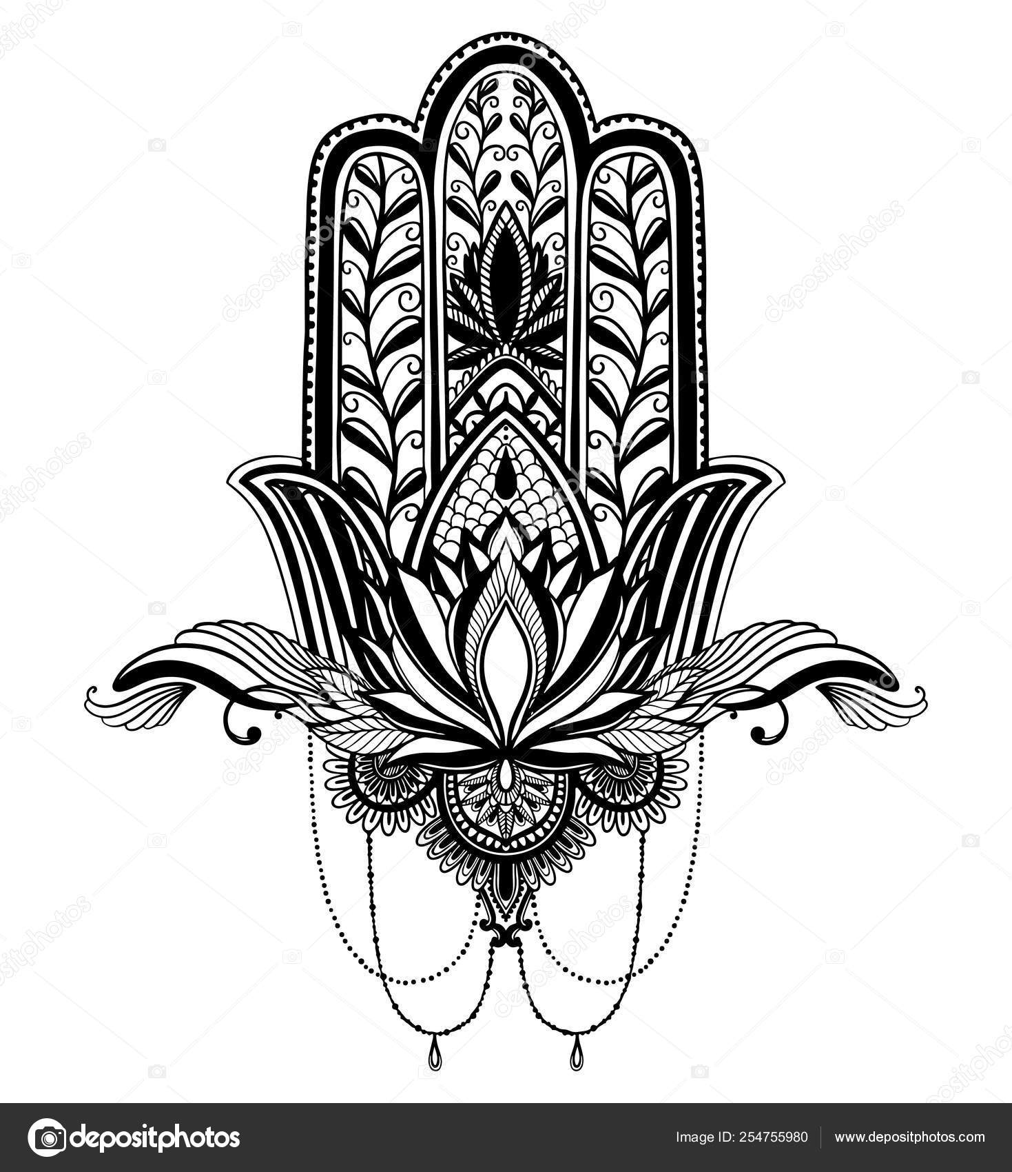 Pin by kevin clark on Outlines | Hamsa tattoo design, Hamsa hand tattoo,  Mandala tattoo design