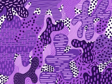 Sanat soyut arka plan mor renk. Yaratıcı doku el çizim tasarımı. Modern stil trendi.