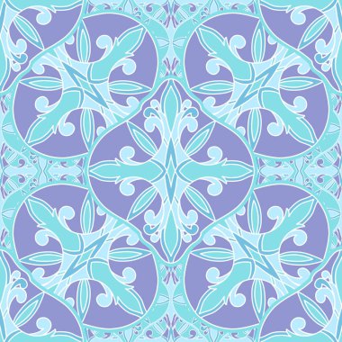 Dikişsiz desen mozaik oryantal. Geleneksel antika süsleme Fas ve Arap. Geometri oryantal etnik kiremit.