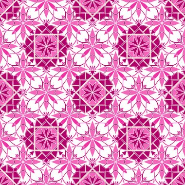 Dikişsiz desen mozaik oryantal. Geleneksel antika süsleme Fas ve Arap. Geometri oryantal etnik kiremit.