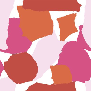 Soyut Dikişsiz desen kolaj. Modern yaratıcı tarzı. Doku arka plan trendy. Kağıt kesme şekli.