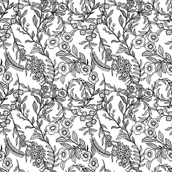 Soyut doğa çiçek küçük dikişsiz desen seti. Etnik ornamen