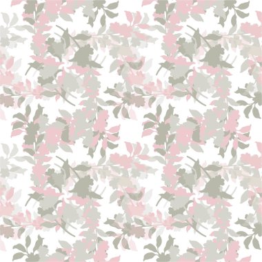 Soyut doğa çiçek küçük dikişsiz desen seti. Etnik ornamen