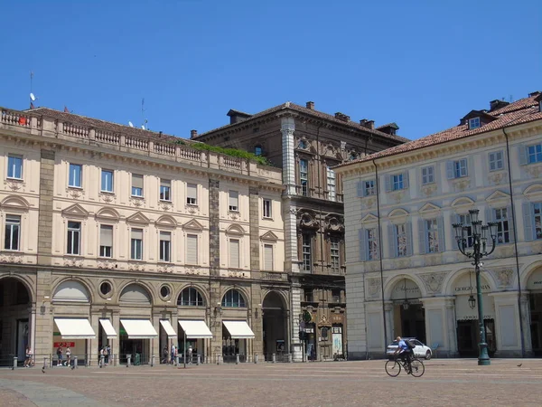 Una Fotografía Increíble Ciudad Turín Italia Los Días Verano Parte —  Fotos de Stock