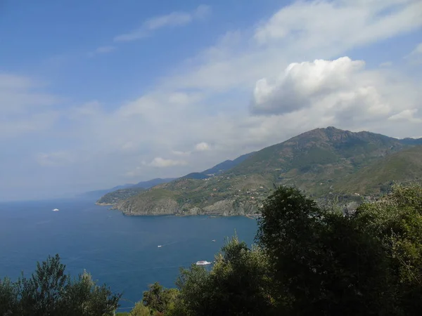 Subtítulo Increíble Los Hermosos Lugares Terre Liguria Con Increíble Cielo — Foto de Stock