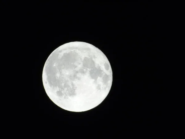 Detailed view of the Moon, Full Moon, Close up Moon in the dark sky