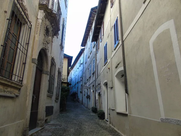 Viagem Incrível Piemonte Com Uma Vista Incrível Para Lago Orta — Fotografia de Stock