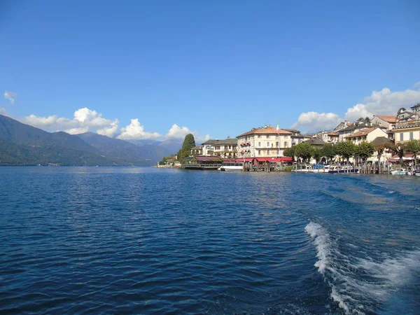 Geweldige Reis Piemonte Met Een Prachtig Uitzicht Naar Het Lake — Stockfoto