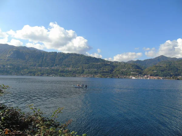 Viagem Incrível Piemonte Com Uma Vista Incrível Para Lago Orta — Fotografia de Stock