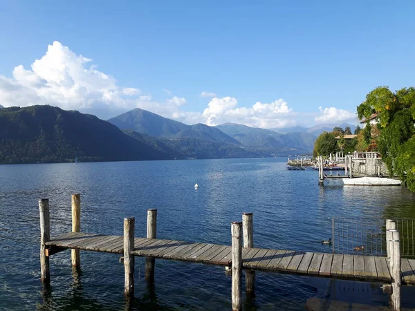 Incroyable Voyage Piémont Avec Une Vue Incroyable Sur Lac Orta — Photo