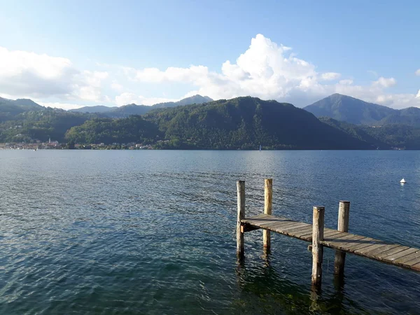 Incroyable Voyage Piémont Avec Une Vue Incroyable Sur Lac Orta — Photo