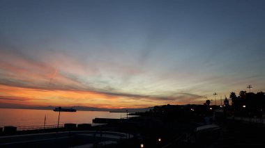 Genova, Seaside kış günlerinde güzel resim yazısı