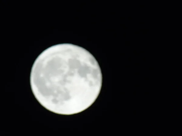 Subtítulo Increíble Luna Llena Sobre Ciudad Génova Durante Día Con — Foto de Stock